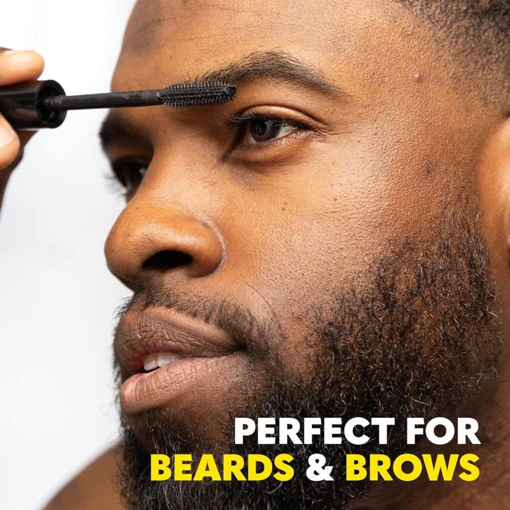The Beard Club 1 Day Temporary Beard Dye for Men - Black Beard, Mustache  Eyebrow Color for a Fuller, Well-Defined Look, Water  Sweat Resistant, Up to 30 Applications, 0.3 fl oz
